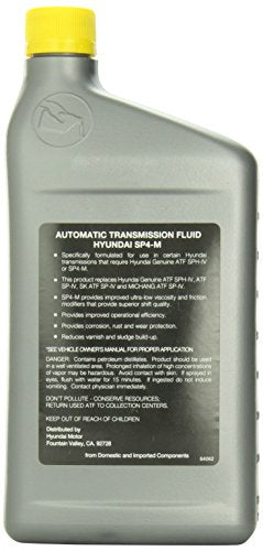 Genuine Hyundai 00232-19057 ATF SP-IV Automatic Transmission Fluid, 1 Quart (946 mL)