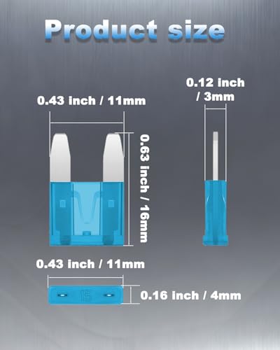 Riseuvo 250Pcs Mini Blade Fuses Assortment Kit with Fuse Puller - size: Mini