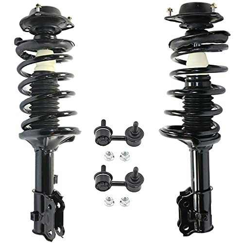 Detroit Axle - 4pc Front Struts Sway Bar Links for 2000-2005 Hyundai Accent - size: 4QS2400021/Sway Kit