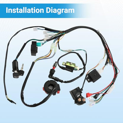 EOPOAYI Electric Wiring Harness for Taotao Coolster 110cc 125cc Chinese ATV