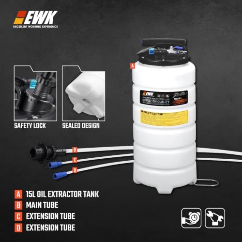 EWK 15L Pneumatic/Manual Oil Extractor Pump - size: 15L