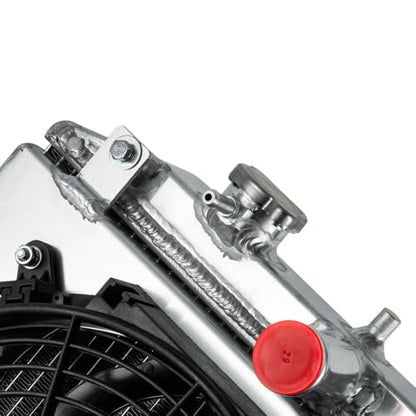 3 Row Radiator Shroud Fan For Honda Civic DEL SOL Integra 1992-00 - size: 3 Row Radiator+Shroud Fan(MT)
