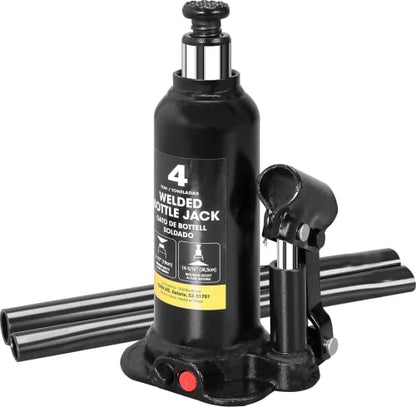 Torin 4 Ton (8,000 LBs) Capacity Hydraulic Welded Bottle Jack, AT90403BB , Black - size: 4 Ton (8,000 LBs), style: Standard