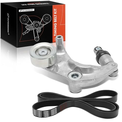 A-Premium Serpentine Belt Drive Kit with Tensioner Compatible with Honda