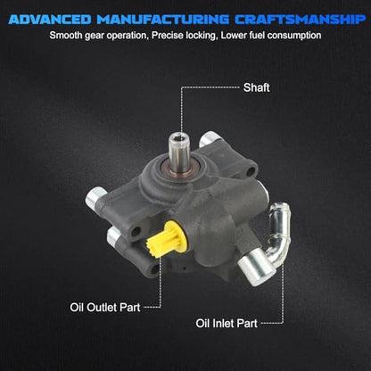 Power Steering Pump fit for 2009-2010 F150 Lobo 2010 Expedition Navigator 20-389 - size: 20-389