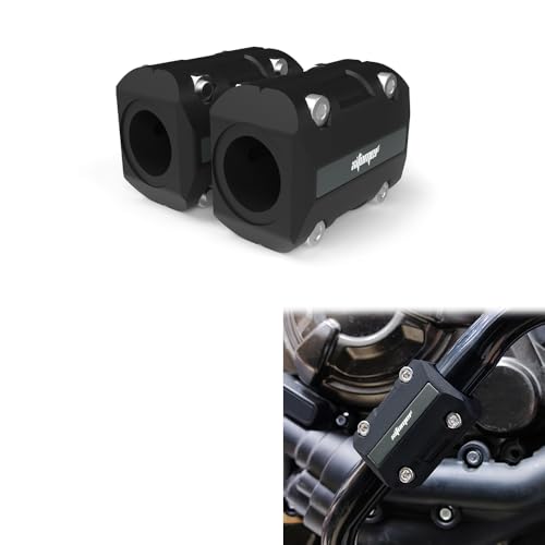 Xitomer 1 Pair 22mm/25mm/28mm Engine Guard Bumper Crash Bar Sliders - color: Titanium