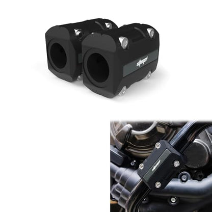 Xitomer 1 Pair 22mm/25mm/28mm Engine Guard Bumper Crash Bar Sliders - color: Titanium