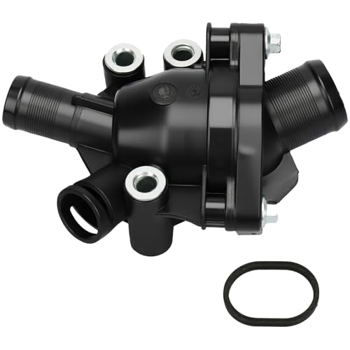 IRONTEK 31319606 Engine Coolant Thermostat Housing 2004-2011 for Volvo S40 - size: 31319606