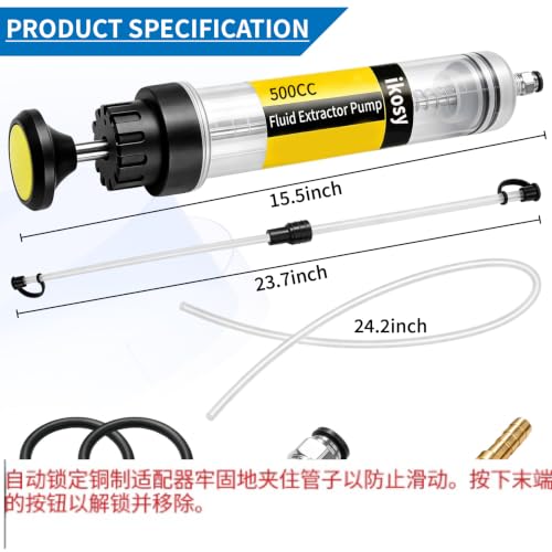 500cc Fluid Extractor Pump,Automotive Fluid Pump Extractor