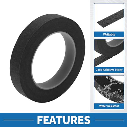 Painters Tape Easy Removal 0.8 Inches x 52.5 Yards Black - color: Black, size: 0.8 Inches x 52.5 Yards