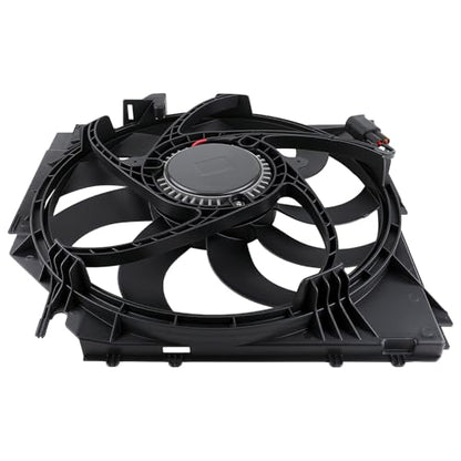 AUTOKAY Radiator Cooling Fan Assembly for BMW E83 X3 04-10, Brushless Motor