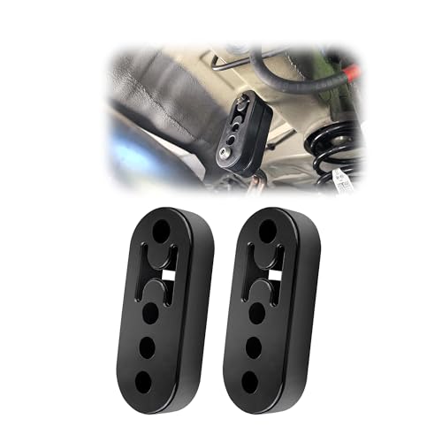 12mm Hole 4.25" EPDM 4 Hole Exhaust Hanger Adjustable Muffler Shock Absorber for Exhaust Pipe,Universal Tailpipe Mount Brackets Insulator Fit Car Truck SUV (2pcs) - size: 2pcs