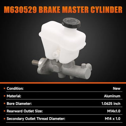 M630529 Brake Master Cylinder with Reservoir and Cap Compatible with Ford Mazda and Mercury For Escape 2009-2012 Tribute 2008-2011 Mariner 2009-2011 Replace 9L8Z2140A