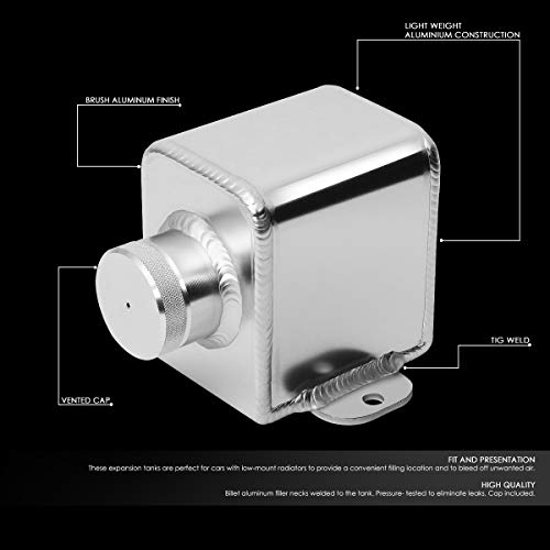 Auto Dynasty Universal Aluminum MT Manual Transmission Clutch Master Cylinder Reservoir Tank/Bottle Replacement