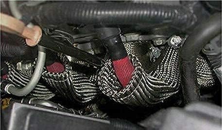 Titanium Spark Plug Wire Heat Shield Spark Plug Wire Heat Shield Sleeve Spark Plug Boot Protector Boots Wrap for SBC BBC 350 454 8PCS Plug Wire Covers - 2500F High Temp - color: Titanium