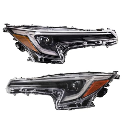 TRQ 2 Piece Headlight Assembly Set Driver & Passenger Side - style: HLA77056