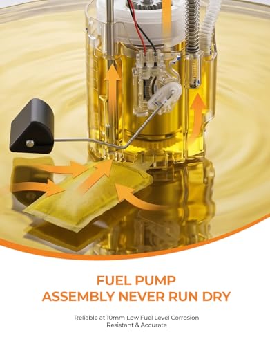 AutoExact Fuel Pump Assembly Compatible with 2008 2009 2010 2011 Toyota Camry 2.4L 2.5L, with sending unit fuel Replaces E8937M 77020-06220 - size: 08-11 Camry
