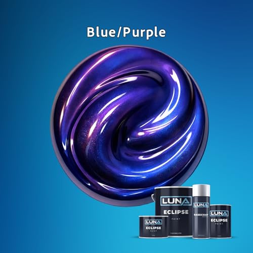 AquaViolet Metallic Color-Shift Midcoat Automotive Paint (Quart) - Ready-to-Spray Custom Finish for Use with Primer, Basecoat & Clearcoat – Luna Eclipse - color: Quart