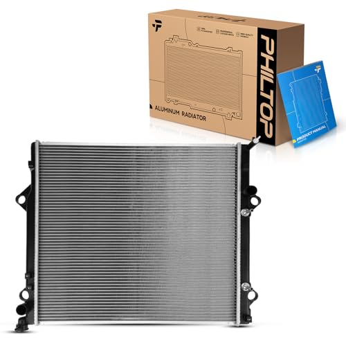 PHILTOP CU2580 Engine Coolant Aluminum Radiator Fit for 2003 2004 2005 2006 2007 2008 2009 4Runner 4.0L, 2007 2008 2009 2010 2011 2012 2013 2014 FJ Cruiser - size: 4Runner 2003-2009 4.0L, FJ Cruiser 2007-2014