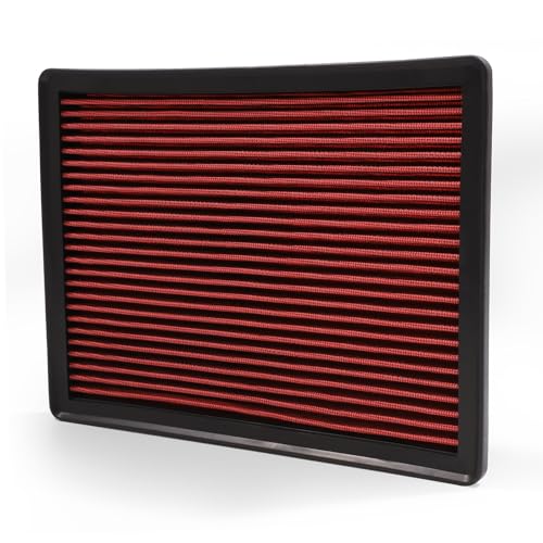 Engine Air Filter High-Flow Increase Power & Towing,Washable,Nikimotorsport Air Filter Compatible with 1999-2020 Chevy/GMC/Cadillac,Cross Reference:33-2129,15908906,15908916,22845992