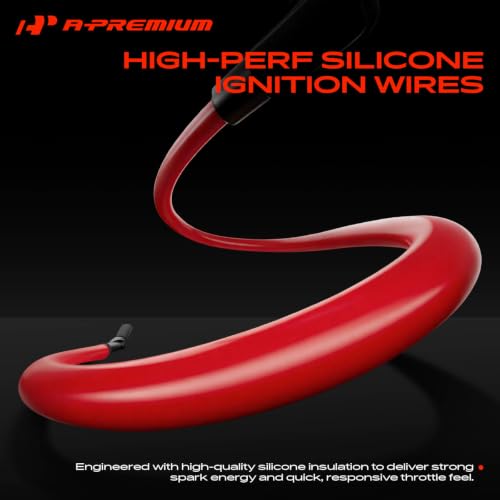 A-Premium 5MM Spark Plug Wires Set of 4 Compatible with Toyota & Geo