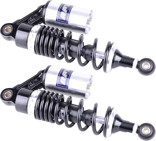 280mm Rear Shock Absorber Suspension Motorcycle ATV Quad 7mm Spring - color: Silver Black