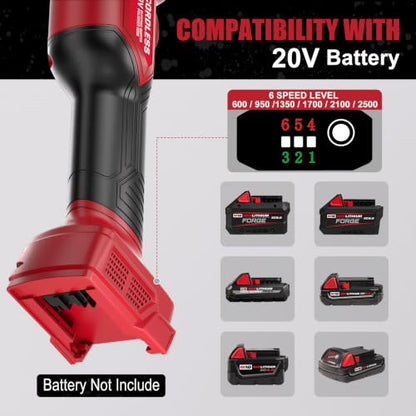 20V Cordless Burnishing Polishing Machine, 2500RPM Brushless Polisher