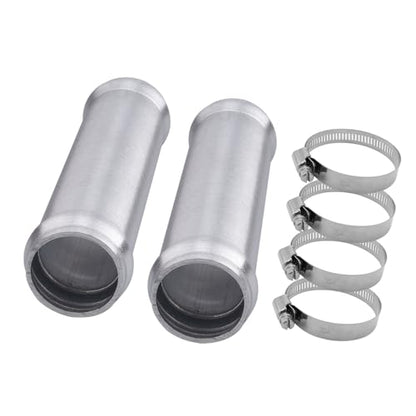 AC PERFORMANCE OD 1" Aluminum Tube Hose Joiner 2PCS with Clamps - size: 1" (25mm) - 2PCS