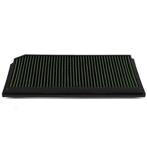 DNA Motoring AFPN-005-GN Washable Drop In Panel Air Filter Enhance Engine Performance [Compatible with 6-11 A3 Turbo / 08-09 TT / 06-08 GTI Jetta Passat / 12-13 Golf / 07-09 EOS 2.0 Turbo] - style: 06-11 A3 Green