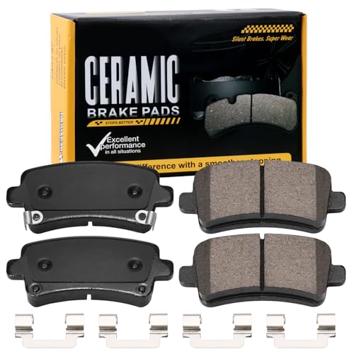 D1430 Rear Ceramic Brake Pads Kit Fit For Buick LaCrosse 2010-2016, For Regal 2011-2017, For Cadillac XTS 2013-2019, For Chevrolet Impala 2014-2020, For Malibu 2013-2015 - size: HZ1430
