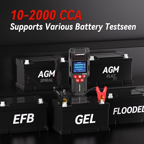 KONNWEI KW700 Car Battery Tester with Printer 12V/24V Battery Load Tester