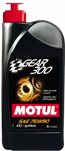 Motul 3178CZ-12PK Gear 300 75W-90 100 Percent Synthetic Ester Based Racing Gearbox and Differential Lubricant - 1 Liter, (Case Pack of 12)