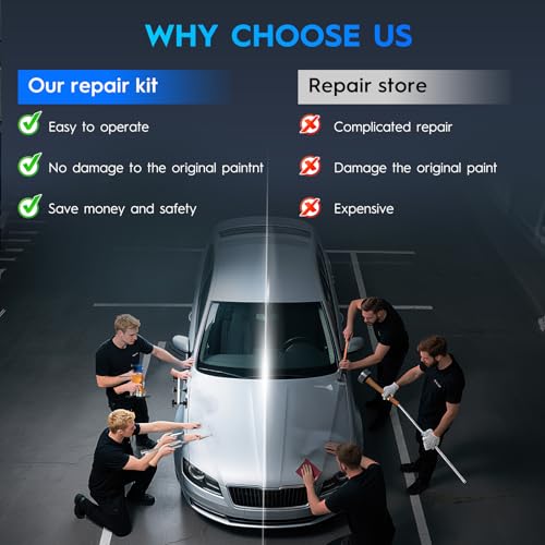 Car Dent Puller Kit, Paintless Car Dent Repair Kit with Lifter, 2 in 1 Slide Hammer & Suction Cup, Dent Puller Kit Auto Body Dent Remove Tool for Auto Body Dents, Hail Damage, Door Dings