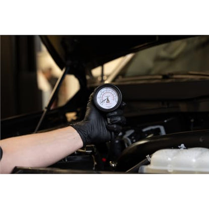 Mityvac MV5530 Engine Compression Test Kit, Manual Pressure Release, 2-3/4 in. Bourdon Tube Gauge, Quick-Disconnect Coupler, Includes Threaded Adapters for Motorcycles, Marine and Small Engines
