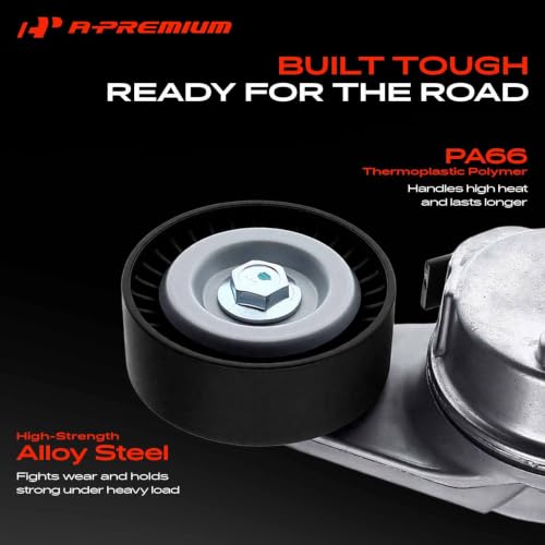 A-Premium Belt Tensioner Assembly with Pulley Compatible with Ram, Chrysler - color: 38323 Grand Cherokee (5.7L/6.1L/6.2L/6.4L)
