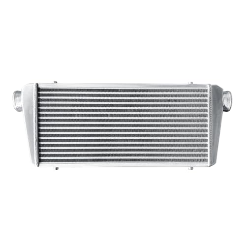 Universal Intercooler 31''x13''x3.7" Front Mount Intercooler 3'' Inlet and Outlet Aluminum Turbo Intercooler Direct Replacement for Any Turbo Charger system - size: 31''x13''x3.7" 3''