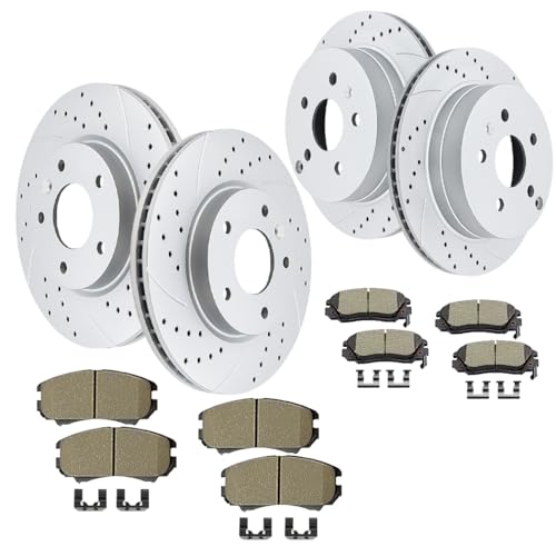 Acinoparts Front (12.64”, 321mm) and Rear Brake Kit for GMC Terrain - size: HMBK21001