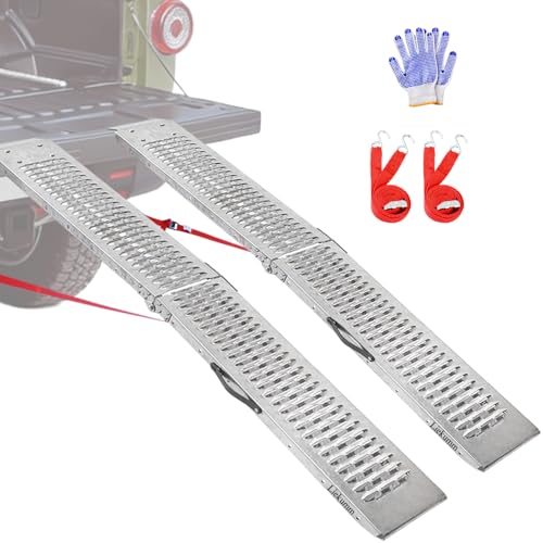 LIEKUMM 83" ATV Ramps 2-Pack, 1000 lbs Loading Ramps for Pickup Trucks - size: 83"L x 9"W（2PCS)