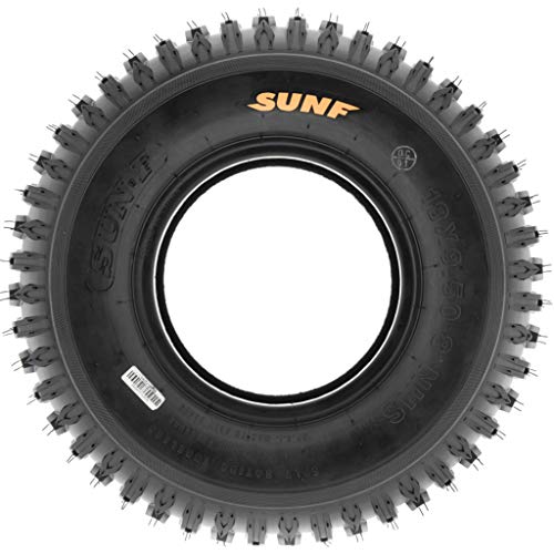 Set of 2 SunF A012 XC Sport-Racing ATV/UTV Off-Road Tires 18x9.5-8, 6PR, Knobby Tread - size: 18x9.5-8