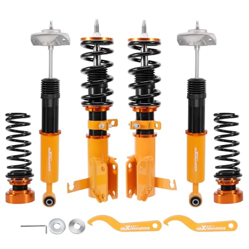 maXpeedingrods Coilovers for Chevrolet Cruze 2009-2015, 24 Levels Damper Adjustable Coilovers Suspension Kit, Height Adjustable Shock Absorber Struts, Lowering Kit