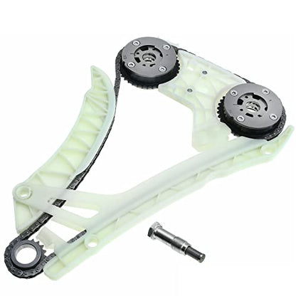 ‎11317584084 Engine Timing Chain Kit Intake&Exhaust Camshaft VVT Gears Suit N20 N26 Engine Applied for 328 428 528 X3 X5 2.0 Aftermarket Parts Replace for 11318648732, 11317516074 - size: Timing Chain Kit&VVT Camshaft Adjuster Gear