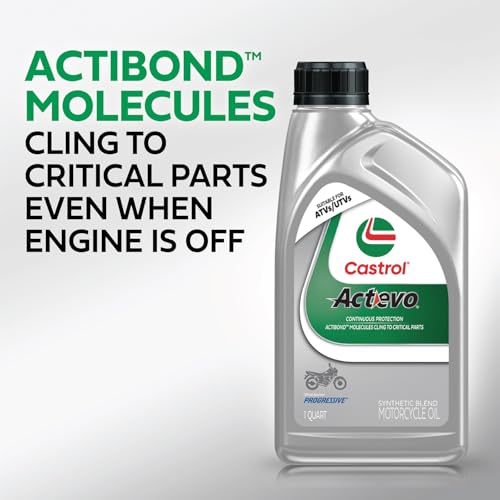 Castrol Actevo 4T 20W-50 Synthetic Blend Motorcycle Oil, 1 Gallon, 3 Pack - size: 4 Quart Jug, Pack of 3, style: Motorcycle Oil