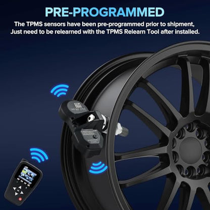 BDFHYK Pre-Programmed TPMS Sensor, 433 MHz Tire Pressure Sensor Compatible with Audi Bentley Martin Lamborghini Aston Bugatti Porsche Replaces# 36236798726 36236781847 5B0907275A - style: 7PP907275F