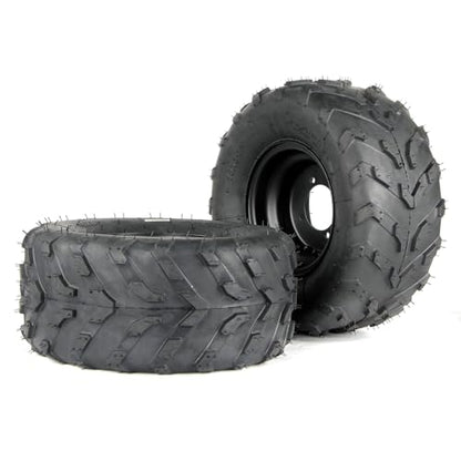 16x8-7 ATV Wheels, 16x8-7 Tubeless Tires for Kazuma Quad ATV Go Kart UTV 150CC Off Road Tyres 4 Holes set of 2