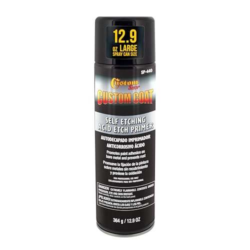 Custom Shop Self Etching Primer Spray, 12.9oz Gray, Acid Etch Primer