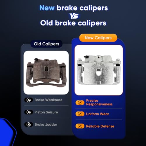ECCPP 18-B4729 Front Left/Rear Right Disc Brake Caliper Assembly - size: Front Left/Rear Right[18-B4729]