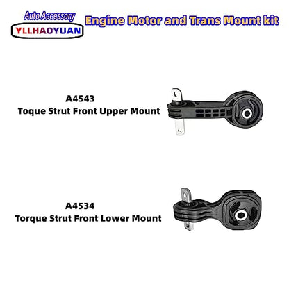 Yllhaoyuan Engine Mount Set of 4 Compatible with 2006-2011 Civic 1.8L - size: 2006-2011 Civic 1.8L