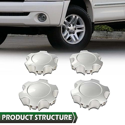 GRAND ORANGE Wheel Center Caps 17" Fit Tundra/Sequoia 2003-2007 - color: Fit 2003-2007 Tundra/Sequoia
