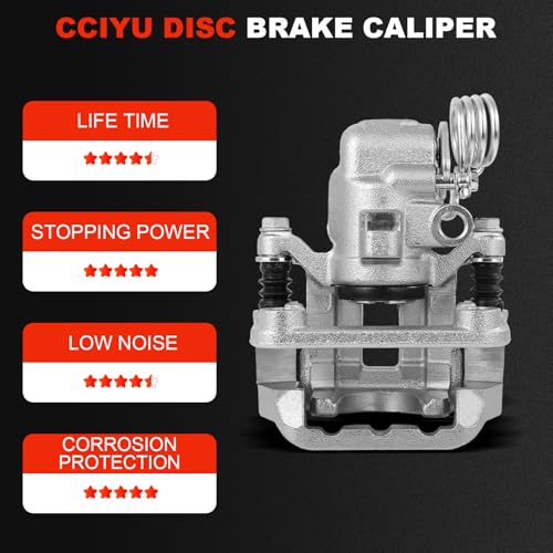 cciyu Rear Right Disc Brake Caliper Assembly With Bracket 18B4824A - size: Rear Right[18B4824A]