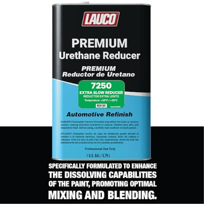 Extra Slow Urethane Grade Reducer (7250), 2 Gallons, > 95°F - For Automotive Paint and Industrial Paint Use - High Performance Automotive Grade﻿ - style: Extra Slow - Two Gallons